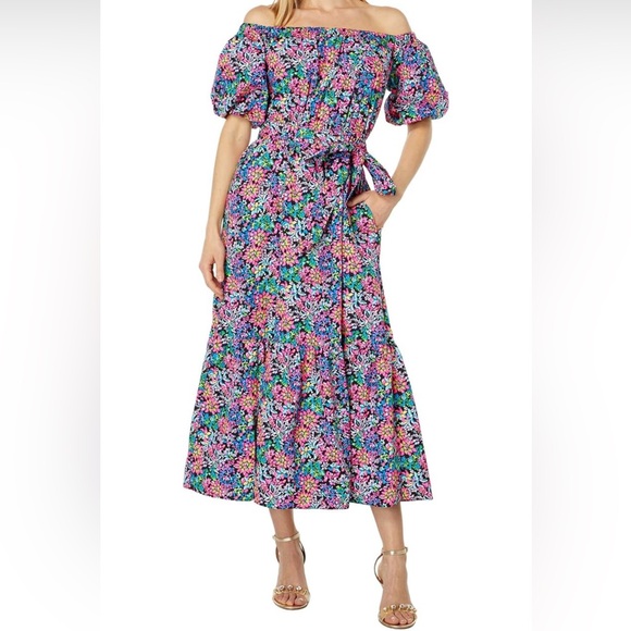 Lilly Pulitzer Tamie Off-The-Shoulder Dress - Size XXS - NWT - Picture 7 of 8
